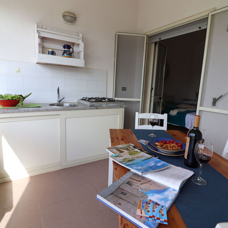 Torre Santo Stefano: Balcony / Terrace / Patio, Building Exterior, Dining Room, Kitchen