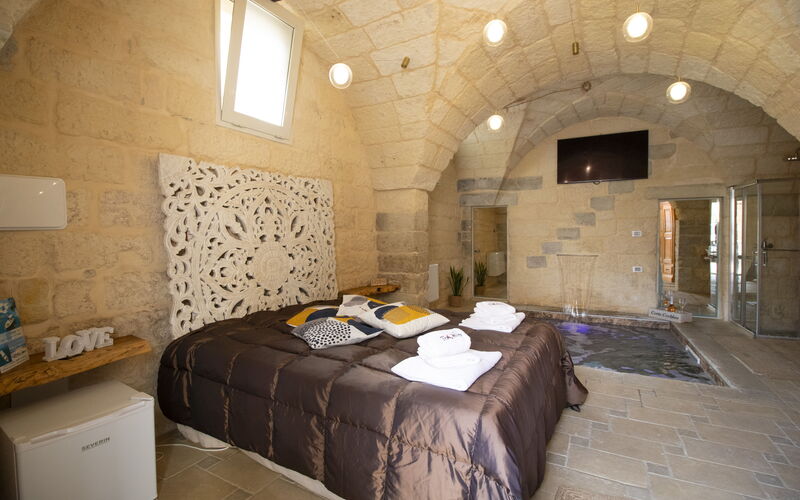 Coclea Heritage Suites - Alloggio:&nbsp;La Limesa Suite: Benessere, Camera da letto, Idromassaggio